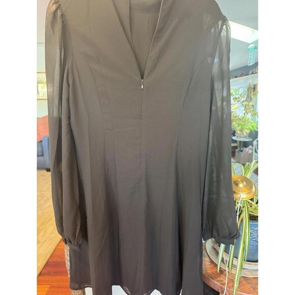 Rhoas Black Cocktail Dress Party Holiday NWT Chic Feminine Vtg Inspired XL - Picture 4 of 4